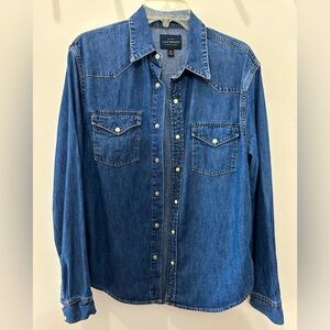 Men’s Lucky Brand Denim Pearl Snap Shirt - M